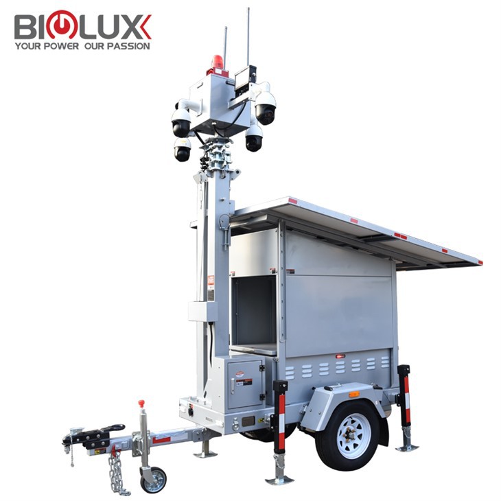 2*435W Mobile Solar Surveillance Trailer