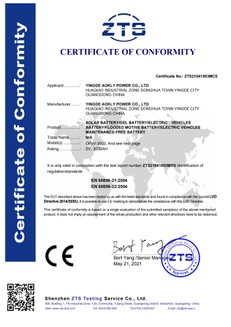 CE Certificate Battery00