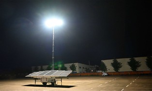 mobile solar light tower 6 panels