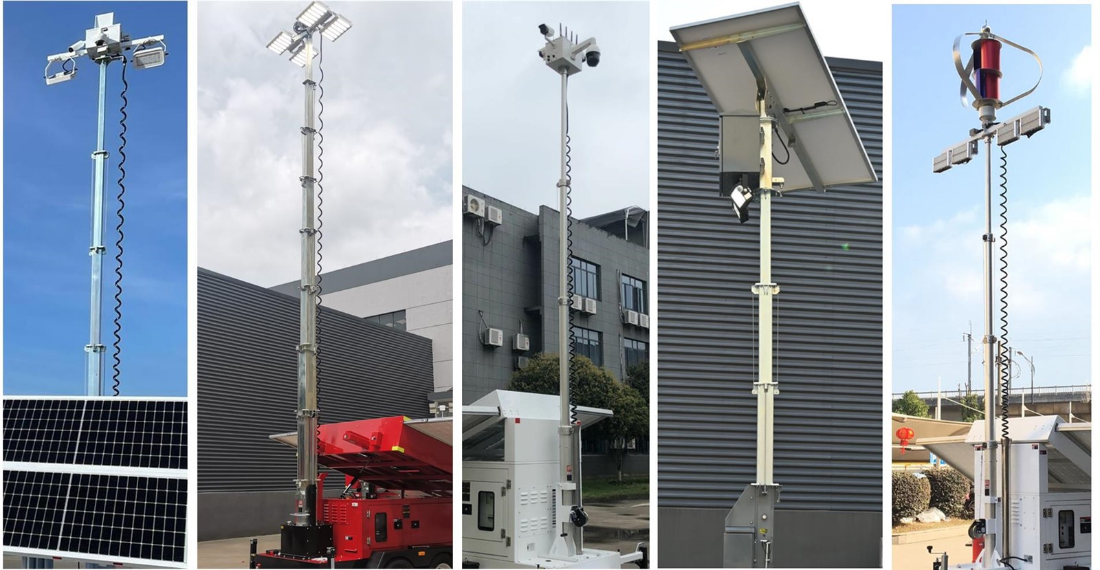 application of telescopic mast