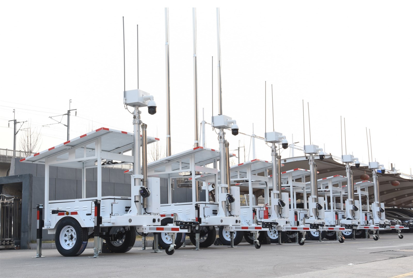 mobile video surveillance tower