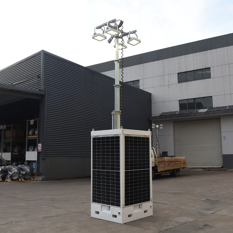 cube solar light tower