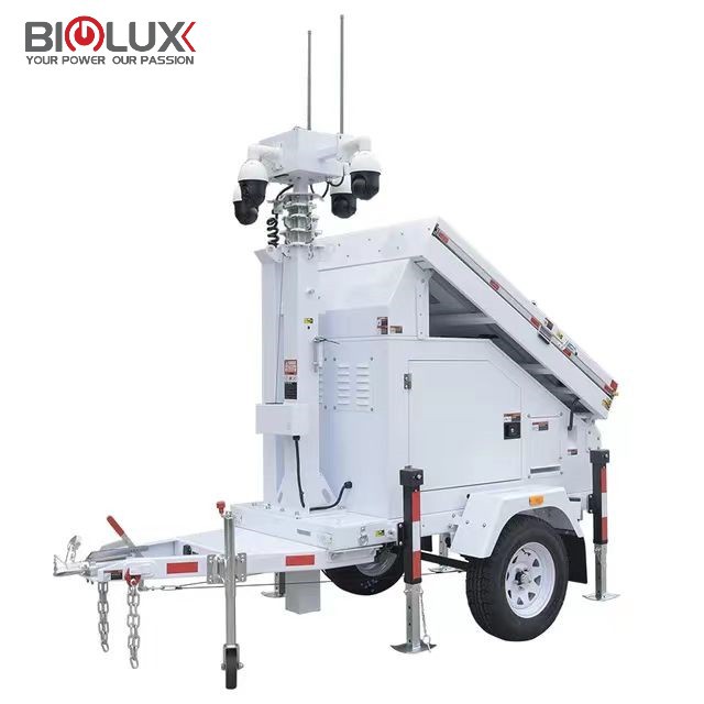 solar cctv trailer with 4 PTZ