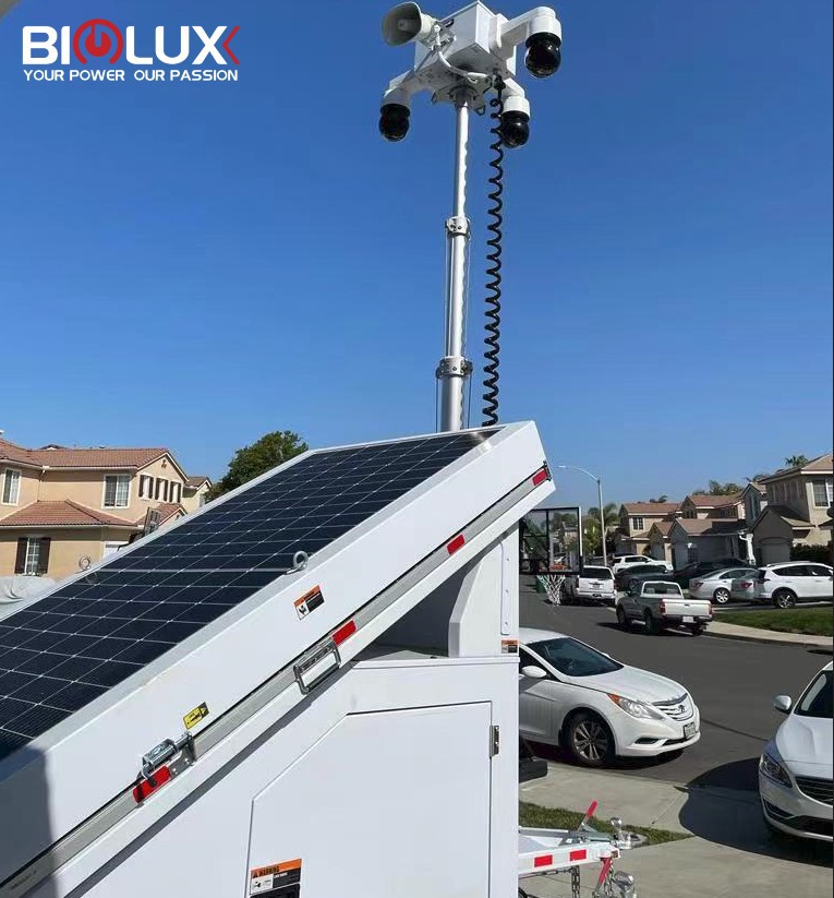 solar cctv trailer