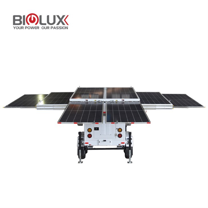 BIGLUX 8*460W Solar Panels Mobile Solar Generator Trailer