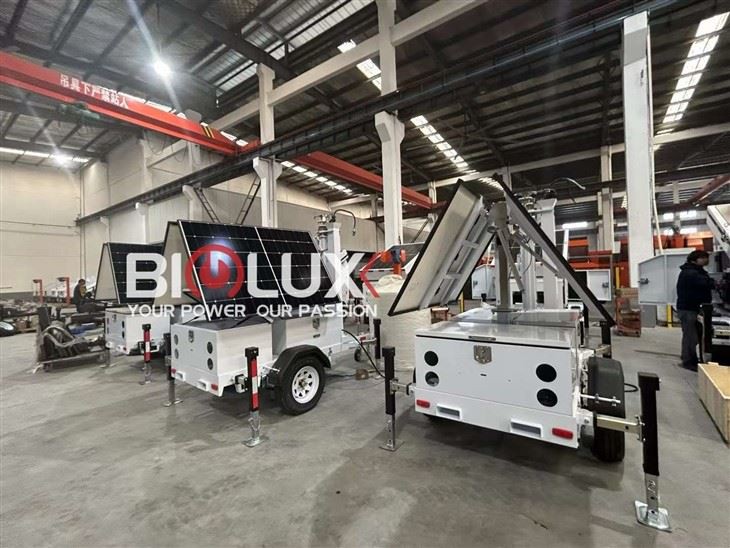 BIGLUX Hot One Mobile Solar Trailer With Security Trailer