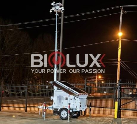 BIGLUX Solar Trailer Solar Panels With Surveillance Camera