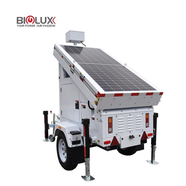 Building Site Security Cameras Trailer