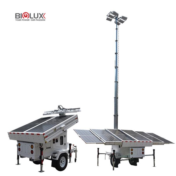 Construction Site Mobile Solar Light Tower