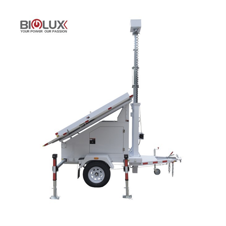 Eco-Friendly Mobile Solar Surveillance Trailer