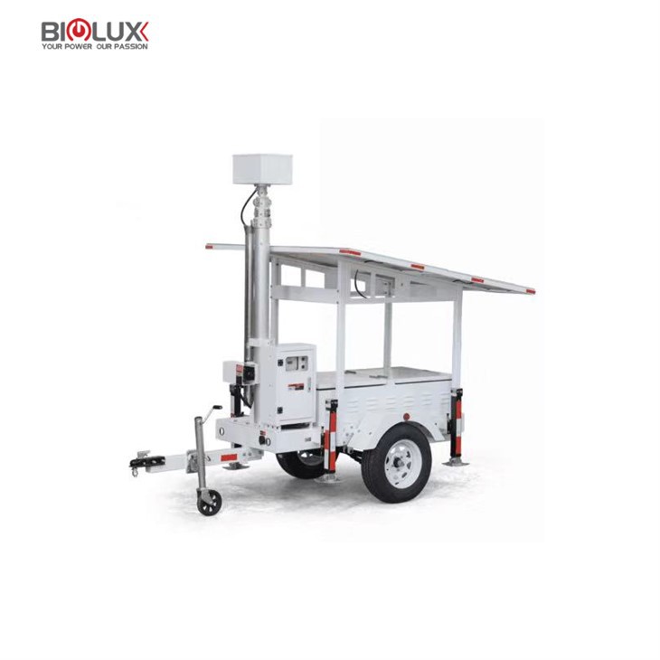 Dual Mobile Solar Surveillance Trailer For Rental Or Lease Business