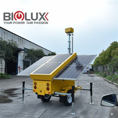 Factory Price Solar Trailer With Camera Or Light From China