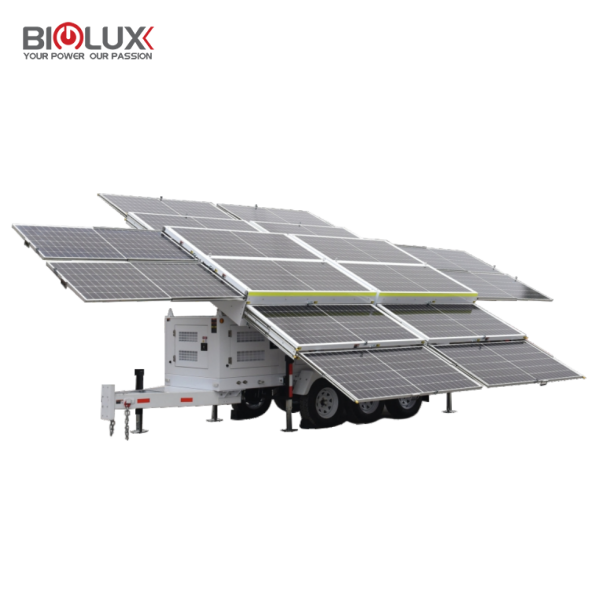 Mobile Generator Solar Trailer Station