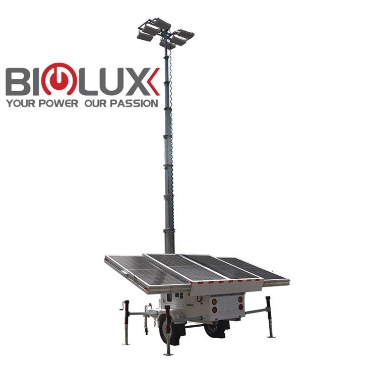 Mobile Light Tower for Construction Site