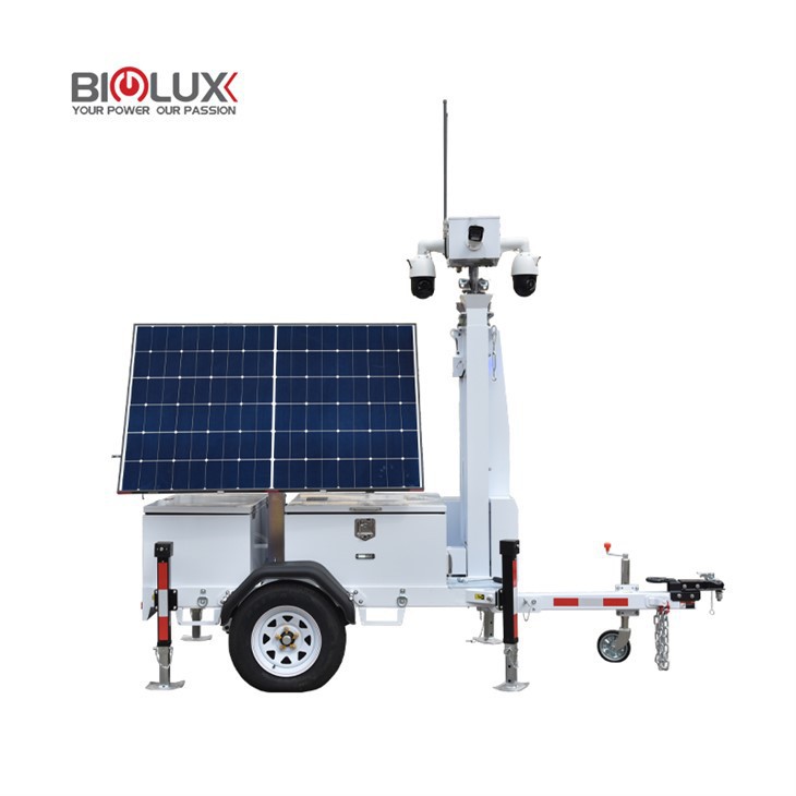 Mobile Solar CCTV Security Trailer