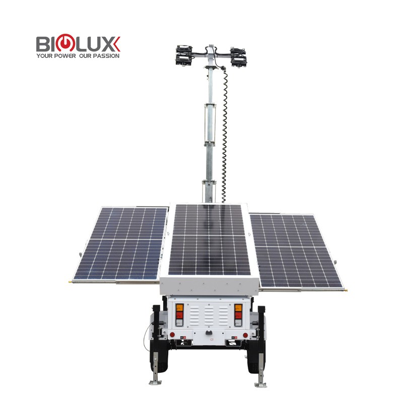 Mobile Solar LED Lighting Tower Trailer