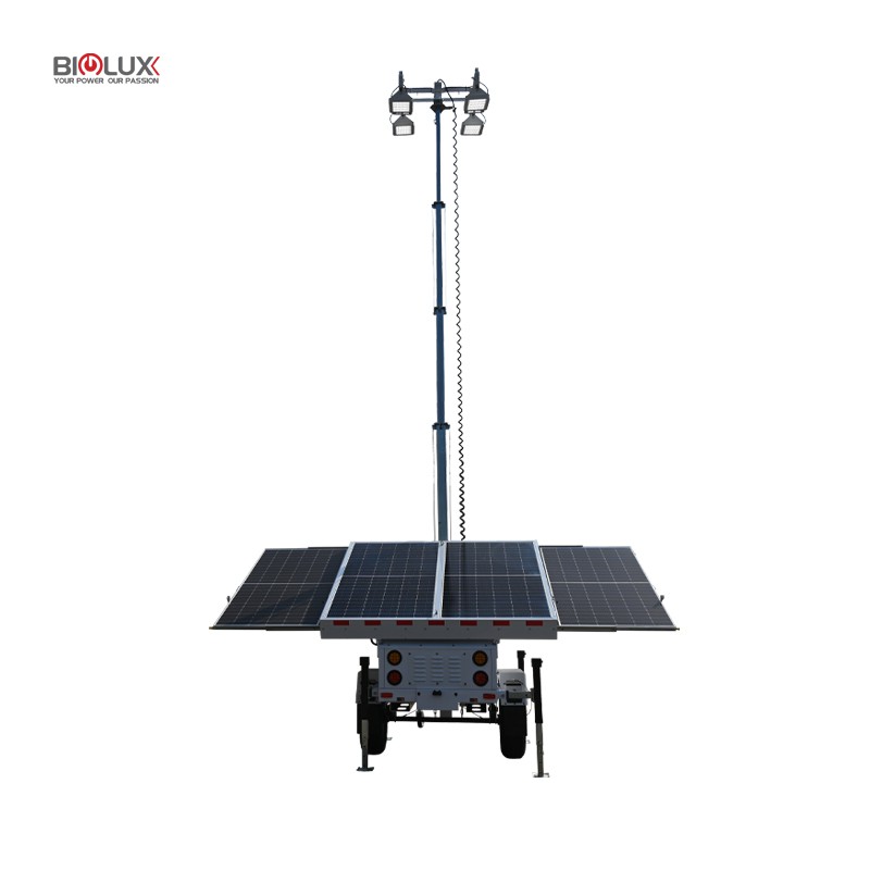 Mobile Solar Lighting Tower for Mining Site