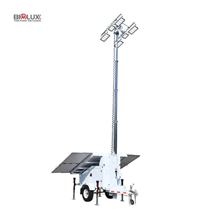 Mobile Solar Lighting Tower For Mining Site