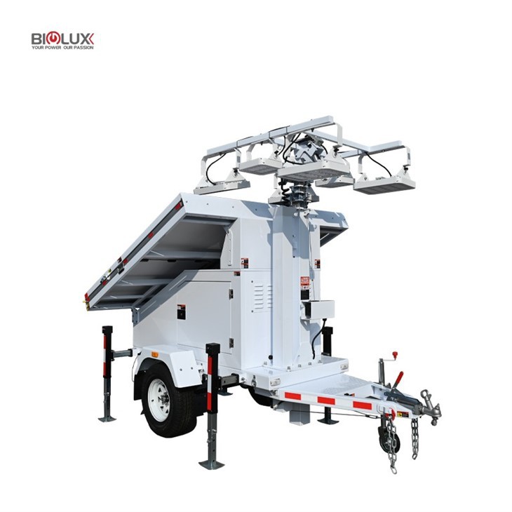 Mobile Solar Lighting Tower For Mining Site