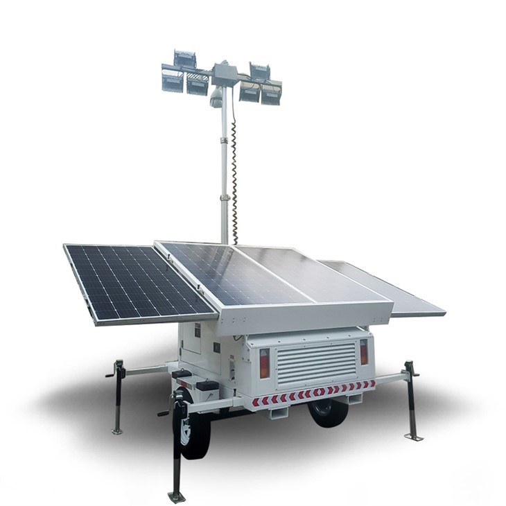 Mobile Solar Lighting Trailer for Construction