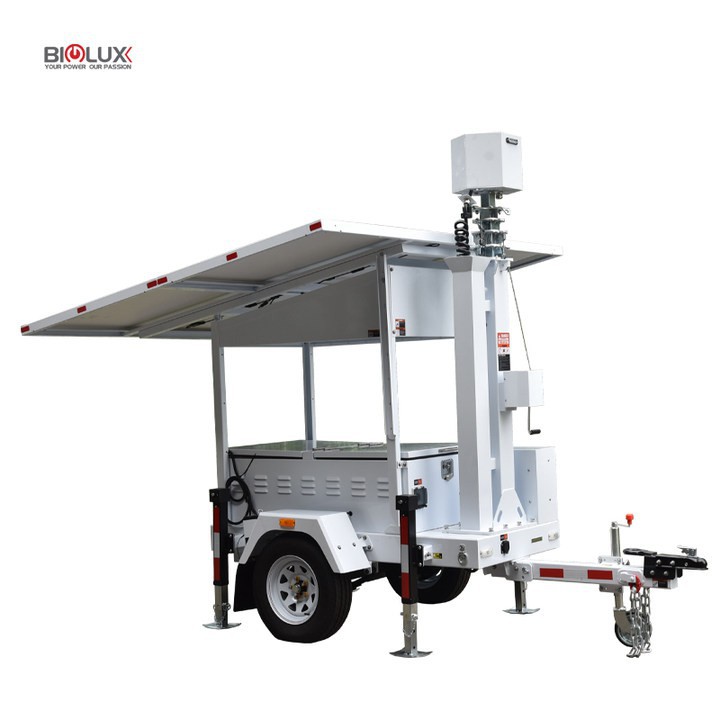 Mobile Solar Motion Detection Camera Trailer