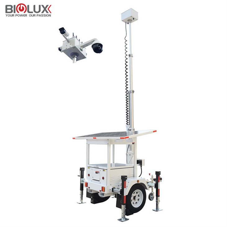 Mobile Solar Property Surveillance Camera Trailer