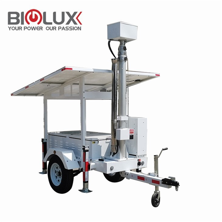 Mobile Solar Security System Tower