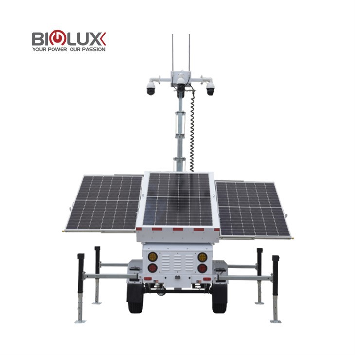 Mobile Solar Surveillance Tower with HD Cameras