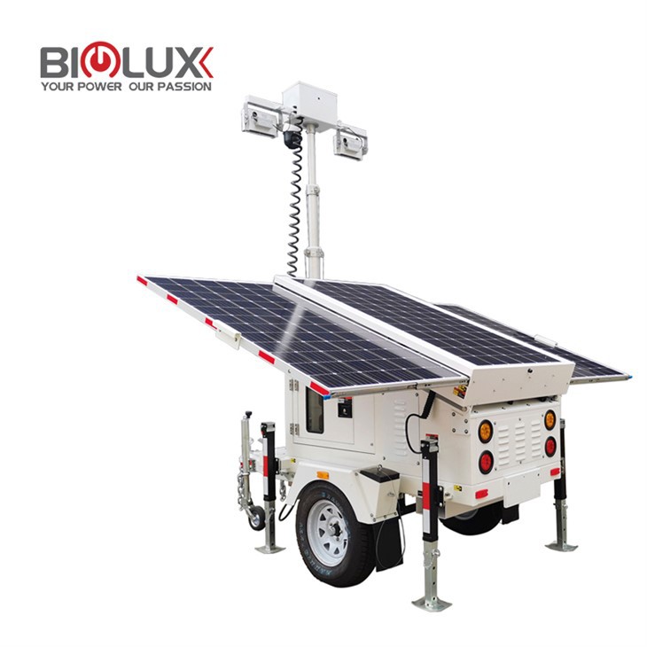 Mobile Solar Surveillance Trailer Red One