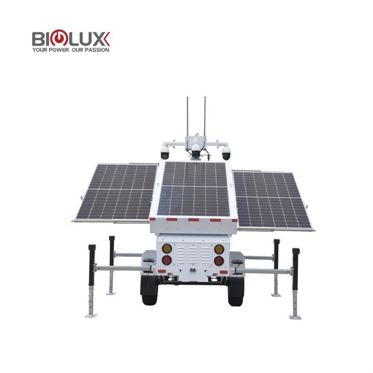 Mobile Solar Surveillance Trailer with HD Camera