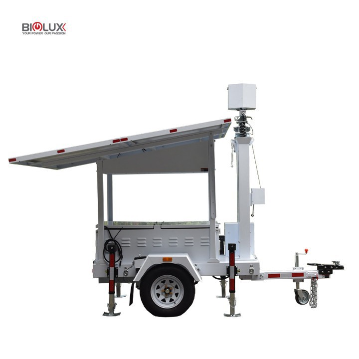 Mobile Solar Trailer with 360° Security Cameras