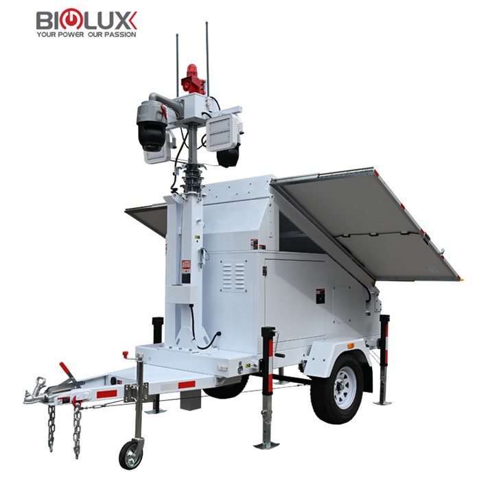 Mobile Solar Trailer with Generator&camera