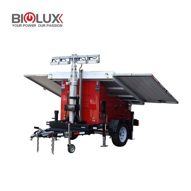 Mobile Solar Trailer with Lights