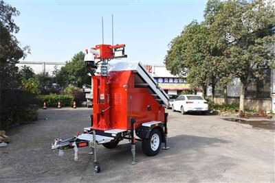 Mobile Surveillance Camera Tower For Forest Fire Prevention