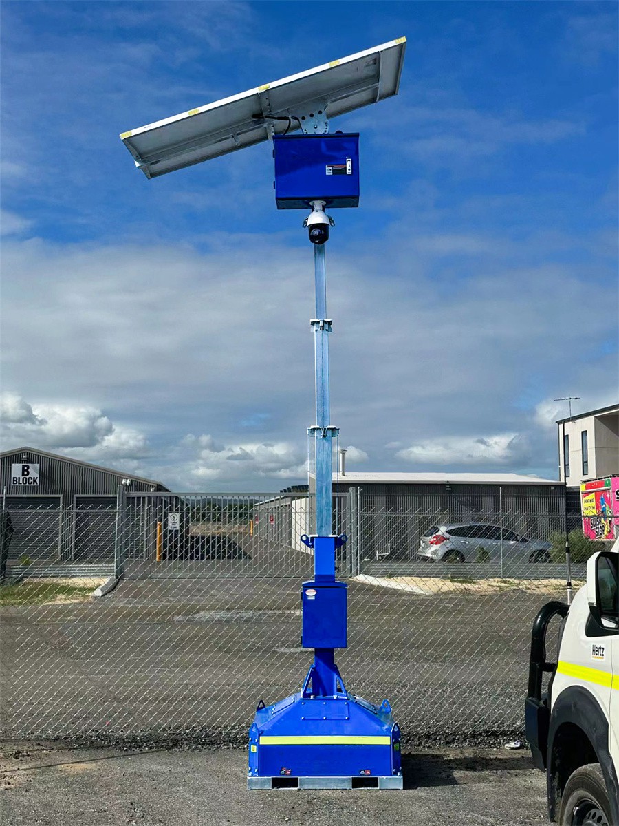 The Application of Solar CCTV Towers in Logistics Warehouses