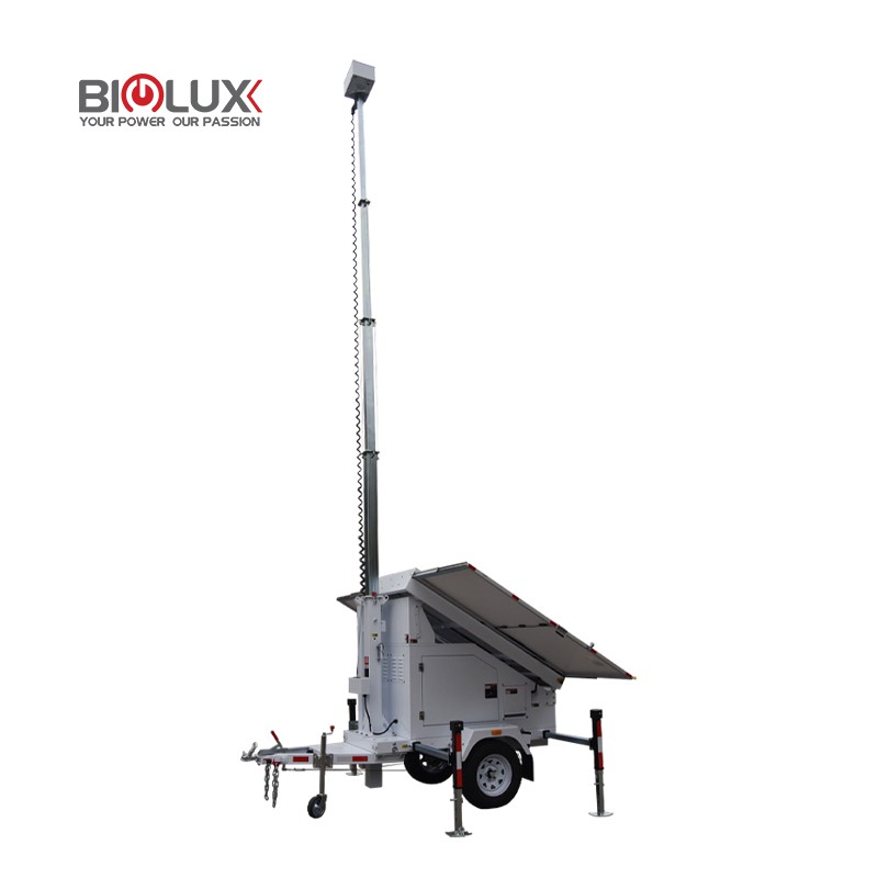 Portable Solar CCTV Trailer