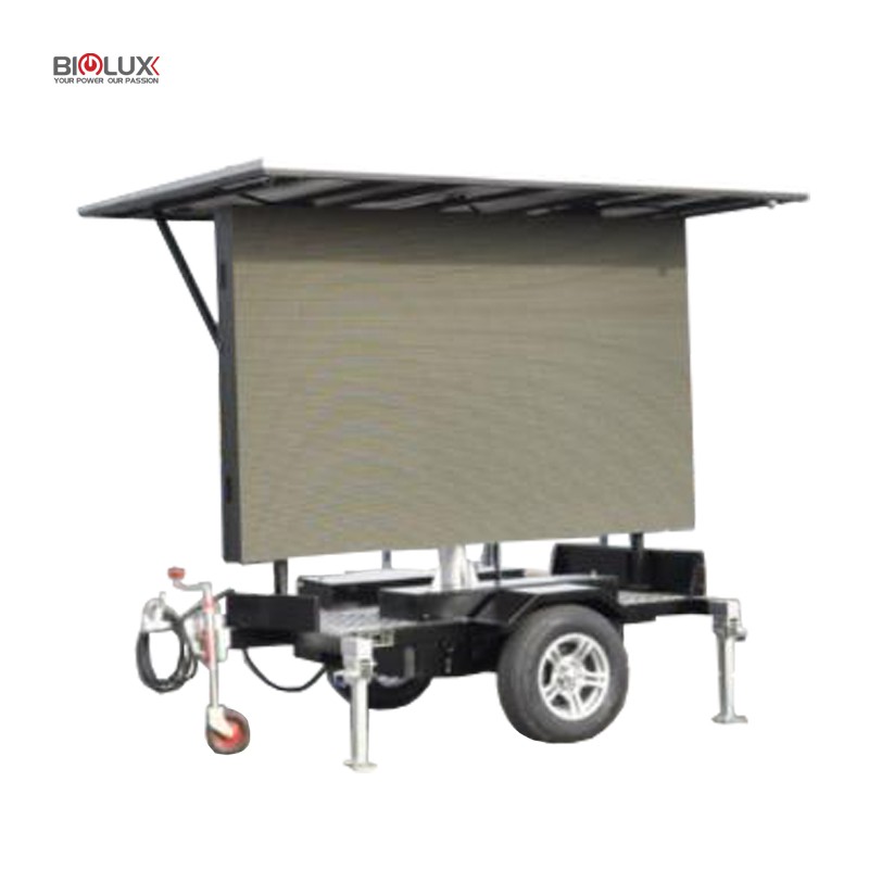 Portable Solar LED Trailer For Outdoor Promotion