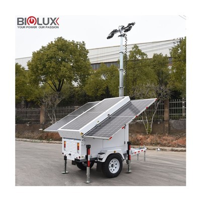 Rotate 360°LED Light With Mobile Solar Trailer