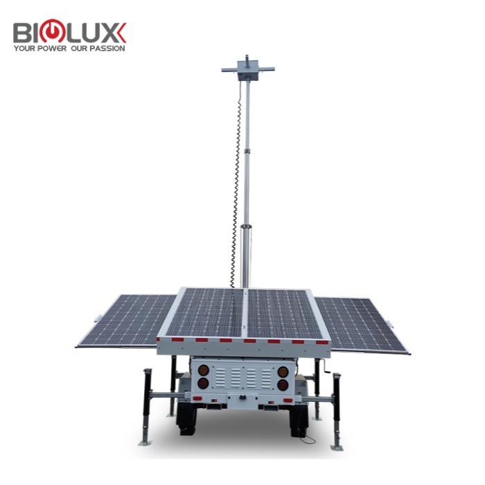 Security Solution Mobile Solar Surveillance Trailer