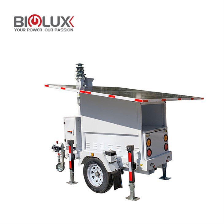 Solar CCTV Trailer for Construction Site