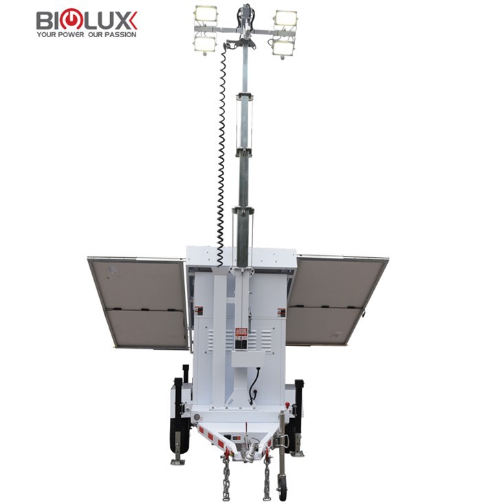 Solar LED Light Tower Trailer