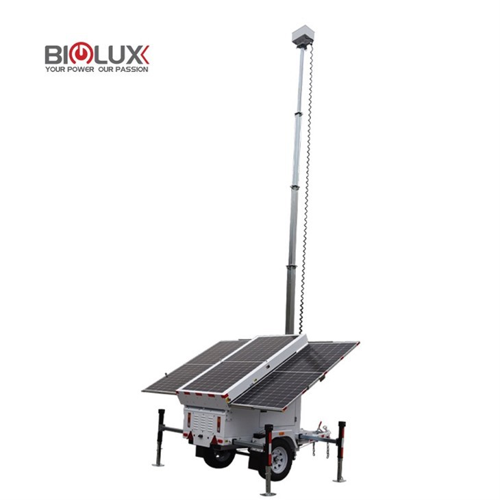 Solar Power Mobile Security Surveillance Unit