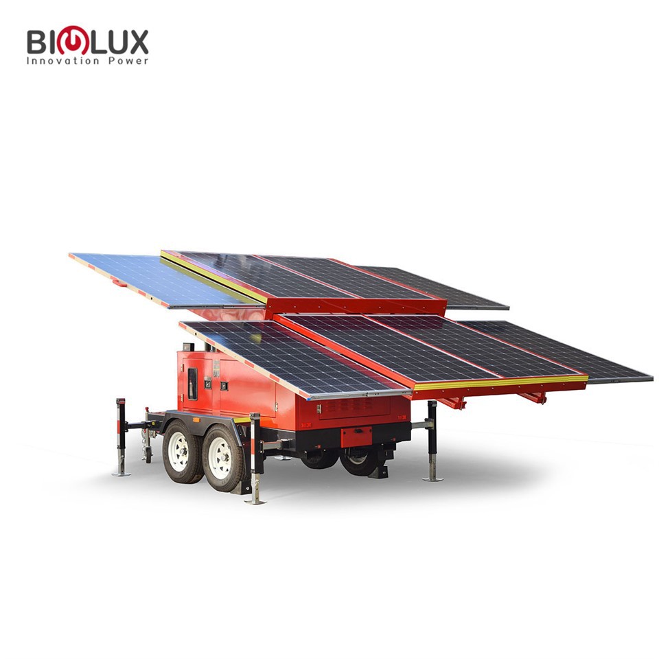 Solar Power Station with Mobile Trailer