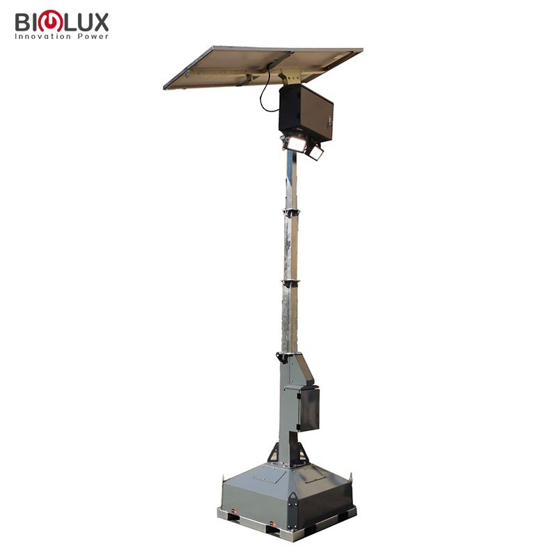 Solar Powered Street Light for Temporary Event