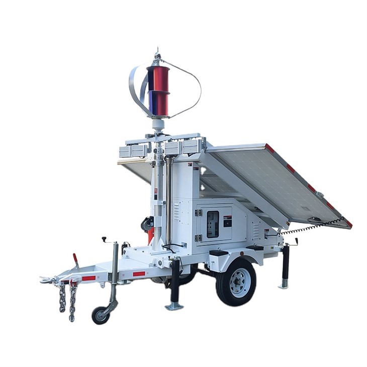 Solar Wind Hybrid Mobile Trailer